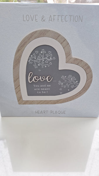 Heart plaque £9.99