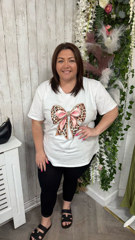 Bow white onesize 16-24